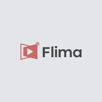 Media icon logo design, film icon logo design, media film vector logo design