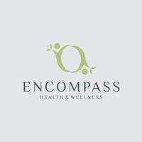Encompass Health, Healthcare company logo design vector