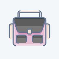 bolsa de fotografía de icono. relacionado con el símbolo de la fotografía. estilo garabato. diseño simple editable. ilustración sencilla vector