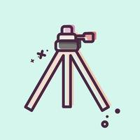 Icon tripod. related to Photography symbol. MBE style. simple design editable. simple illustration vector