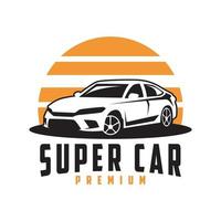 super car Pro Vector logo design