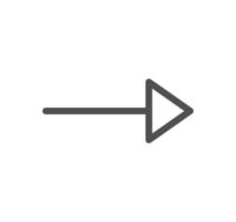 Arrow and navigation icon outline and linear vector. vector