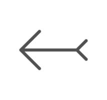 Arrow and navigation icon outline and linear vector. vector