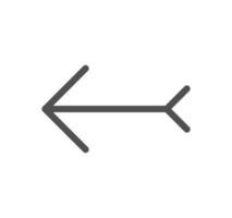 Arrow and navigation icon outline and linear vector. vector