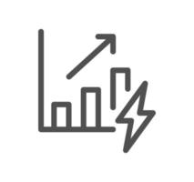 Energy related icon outline and linear vector. vector