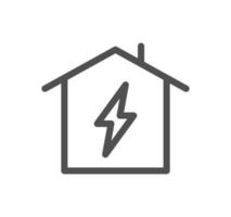 Energy related icon outline and linear vector. vector