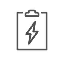 Energy related icon outline and linear vector. vector