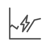 Energy related icon outline and linear vector. vector