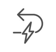 Energy related icon outline and linear vector. vector