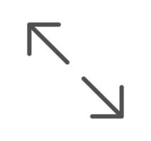 contorno de icono relacionado con la interfaz y vector lineal.