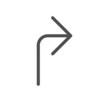 Arrow and navigation icon outline and linear vector. vector