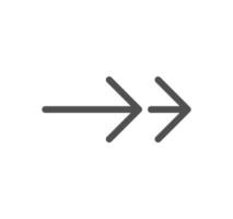 Arrow and navigation icon outline and linear vector. vector