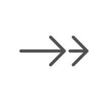 Arrow and navigation icon outline and linear vector. vector