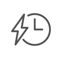 Energy related icon outline and linear vector. vector