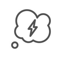 Energy related icon outline and linear vector. vector