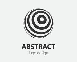 Sphere vector logo design template for business. Global icon.