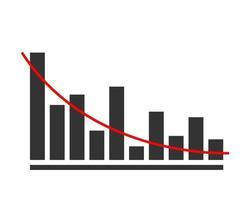 tablas y gráficos vectoriales. plantilla de icono de diagrama. vector