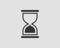 Hourglass icon flat design. Sand glass vector. Time concept. vector