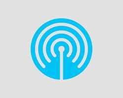 Free wi fi icon. Connection zone wifi vector symbol. Radio waves signal.