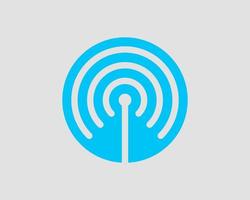 icono de wi-fi gratis. símbolo de vector wifi de zona de conexión. señal de ondas de radio.