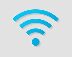 icono de wi-fi gratis. símbolo de vector wifi de zona de conexión. señal de ondas de radio.