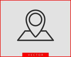 Map icons. Marker pointer. Pin location vector icon. GPS navigation symbol.