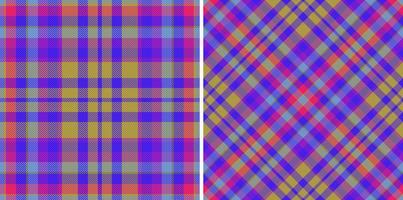 Seamless check texture. Vector fabric tartan. Pattern textile background plaid.