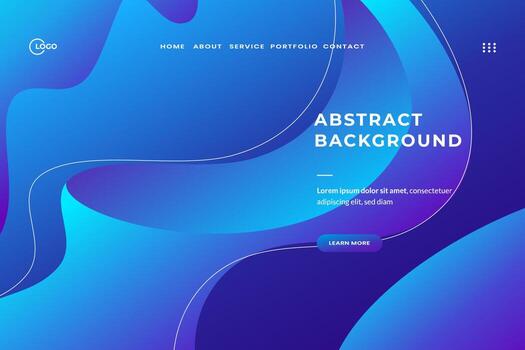 onda de fluido abstracto azul. fondo moderno con formas de flujo 3d degradadas. diseño de fondo de innovación para portada, página de destino del sitio web, aplicación móvil vector