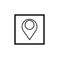 diseño de vector de icono de pin de ubicación