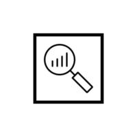 Graphic search system icon vector design