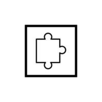 Puzzle icon vector design