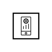 Smartphone system settings icon vector design