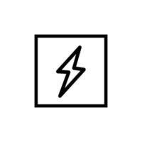 Electricity and lightning icon vector design