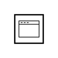 Monitor page icon vector design