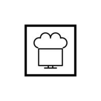 Online storage icon vector design