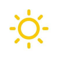 Sun icon vector design