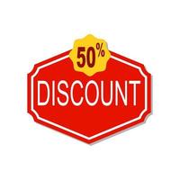 Vector design for 50 percent off promotion banner