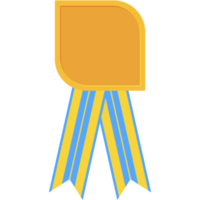 award ribbon blank medal gold basic shape png