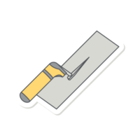 coltello fresa costruzione utensili attrezzatura dispositivo icona impostato collezione etichetta png