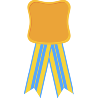 premio cinta en blanco medalla oro forma básica png