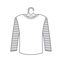 lungo manica camicia clothesline linea capi di abbigliamento collezione impostato png