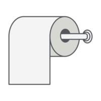 toilettenpapierrolle badezimmer icon sammlung set lustig und niedlich png