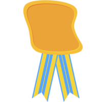 award ribbon blank medal gold basic shape png