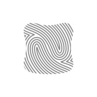 estetico impronta digitale rustico biologico blob forma collezione png