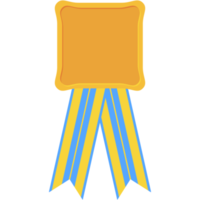 award ribbon blank medal gold basic shape png