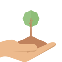 geven hand- fabriek bomen activiteiten voor milieu bescherming png
