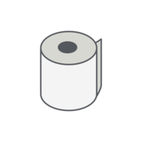 conjunto de colección de iconos de baño de rollo de papel higiénico simple png