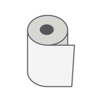 rouleau de papier hygiénique collection d'icônes de salle de bain ensemble élégant png