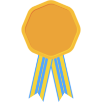 award ribbon blank medal gold basic shape png