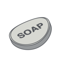 Bar Soap Bathroom Icon Collection Set Elegant png